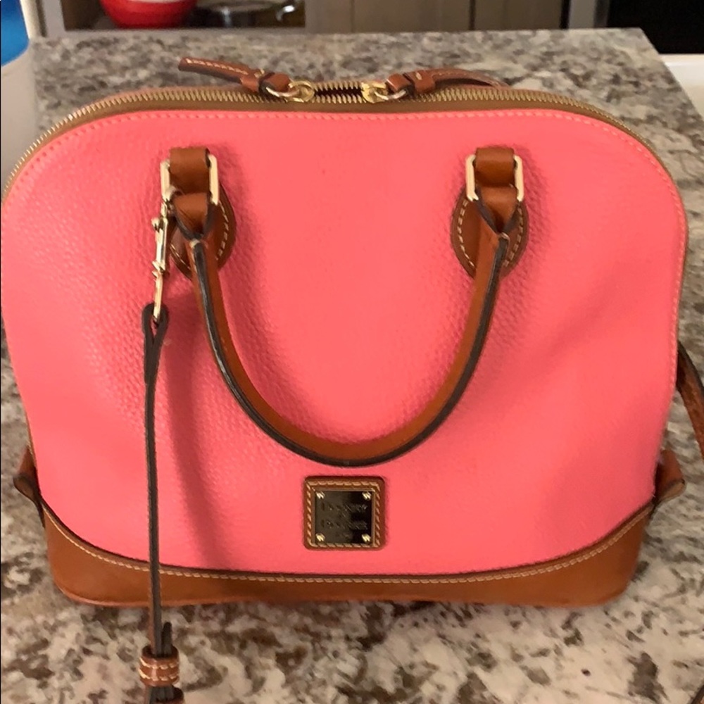 Dooney & Bourke Pebble Leather Zip-zip Satchel